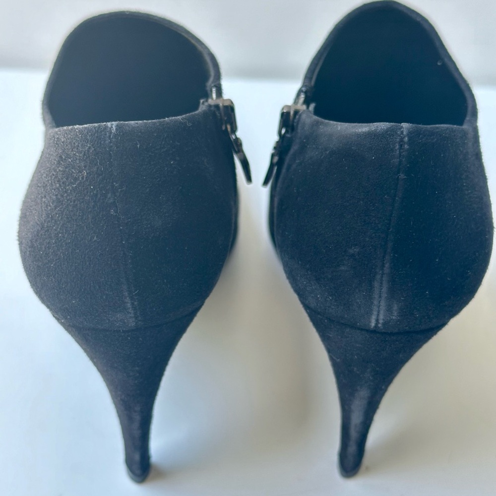 Prada Suede Ankle Boots, black, size 37.5, US 7.5 - Picture 7 of 11